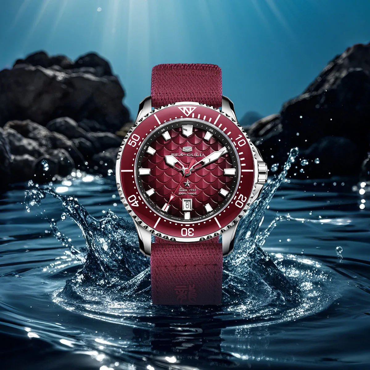 Seagull Ocean Series Man Watch King of the Dragon Automatic Mechanical Watch 300M Waterproof Watches for Man Diving Watch 1216