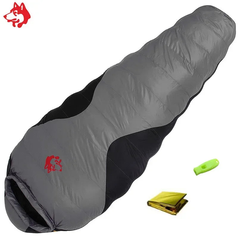 JUNGLE KING CY660 4 Seasons 3 Kinds of Thickness Camping Travel Hiking White Duck Down Feather Filled Mummy Down Sleeping Bags