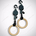Weight fitness training gymnastics rings gym rings adjustable digital strap pull ring suit workout