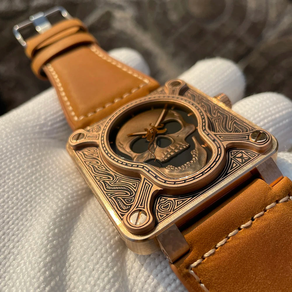 STEELFLIER Official SF761S Special Bronze Wristwatch Luminous 20Bar Waterproof NH35 Movement Luxury Men's  Mechanical Watches