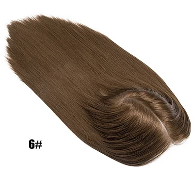 (In stock) 7*9 Size 0.12mm Durable Double knotted Skin Wig  100% Cuticle Straight Remy Virgin Human Hair Wig  For Women and Men