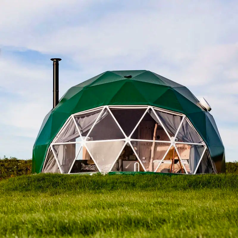 Trade Show Tent 6~9m Diameter Transparent Geodesic Luxury Dome Hotel Manor Tents Hotel Forest Glamping Round Dome Tent Outdoors