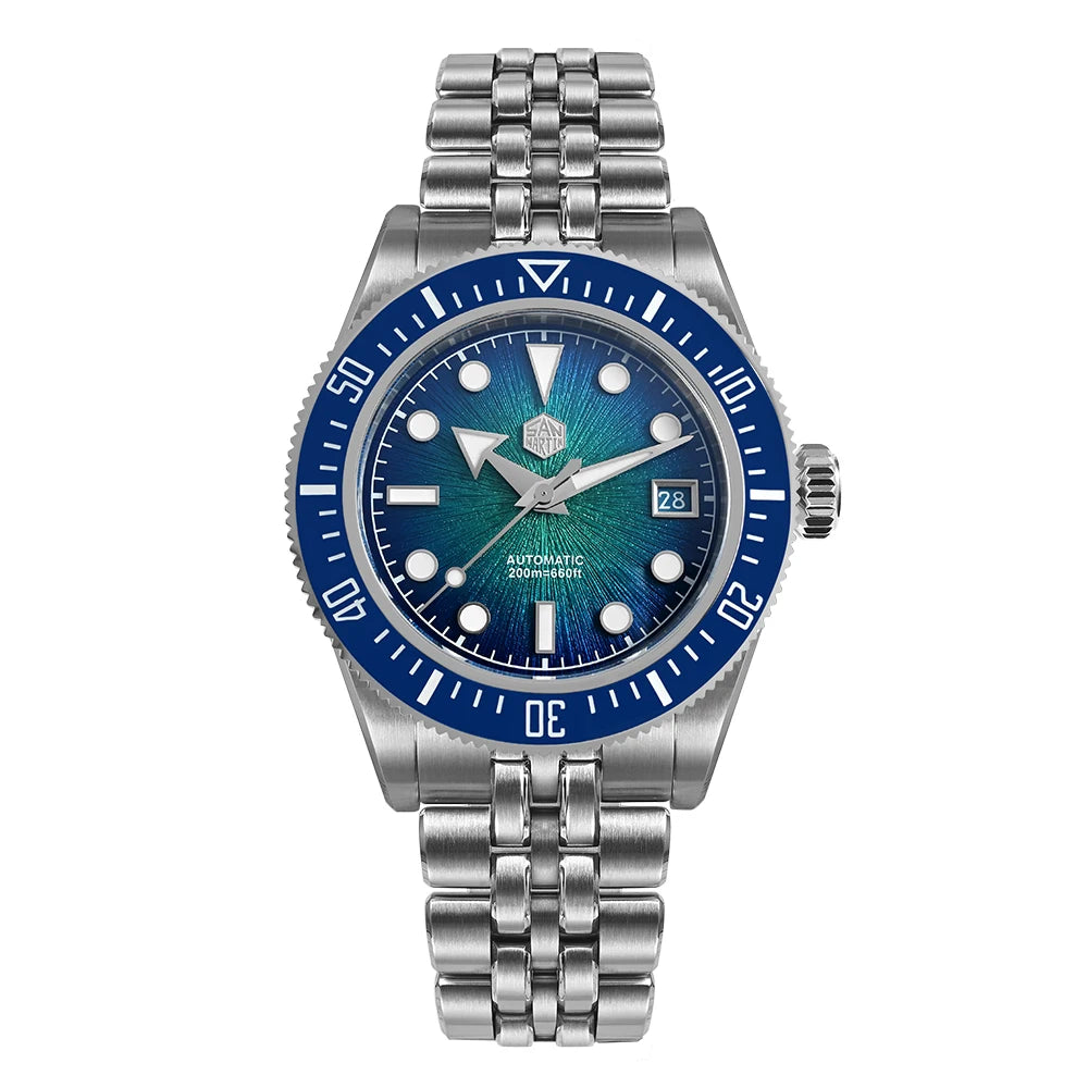 San Martin 40mm Men Diver Watches Original Design High-end Luxury Man Watch Miyota 9015 Automatic Mechanical Waterproof 20Bar