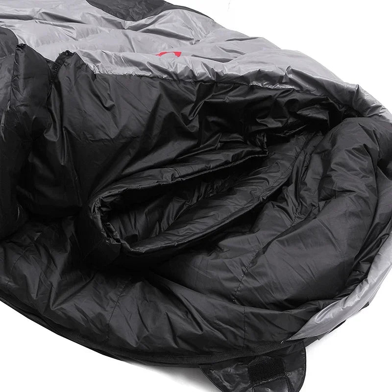 JUNGLE KING CY660 4 Seasons 3 Kinds of Thickness Camping Travel Hiking White Duck Down Feather Filled Mummy Down Sleeping Bags