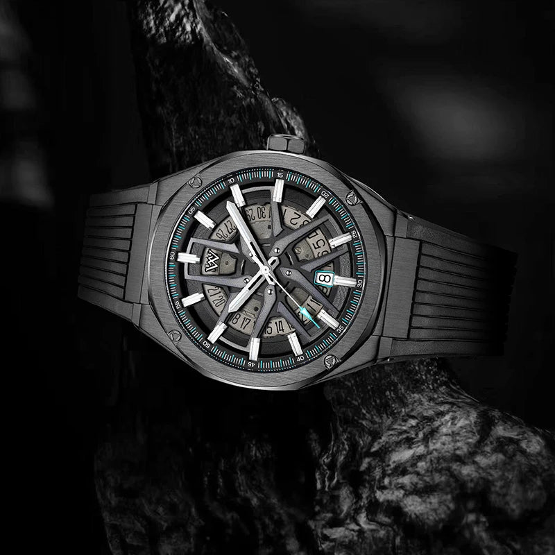 WM Watch Automatic Mechanical Watches Miyota9015 Man Stainless Steel Sapphire Water Resistant Casual Welly Merck Watch WM039