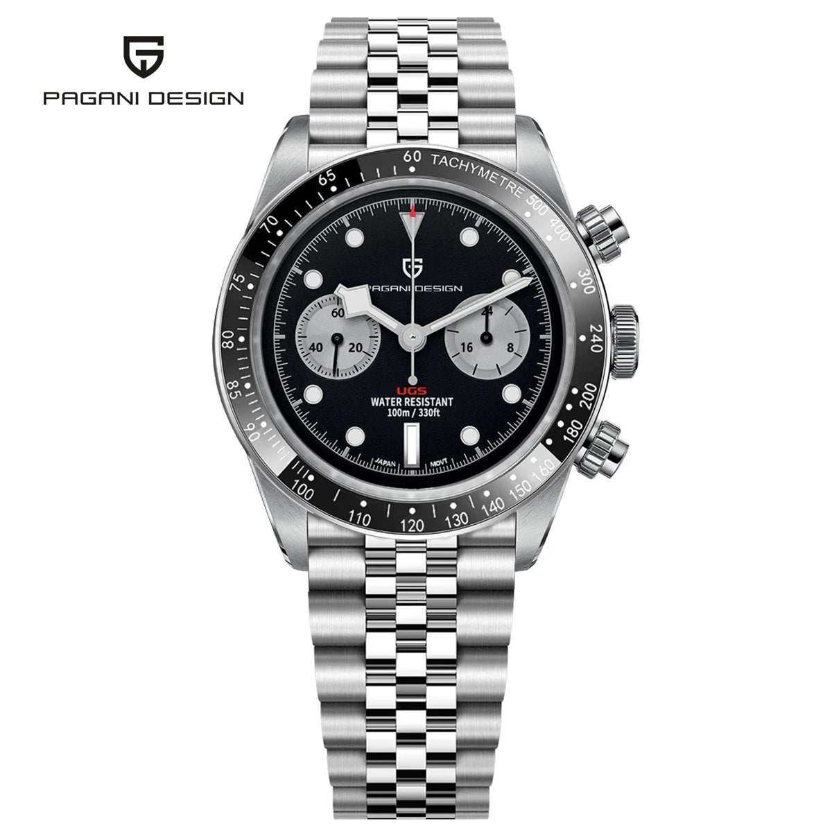 PAGANI DESIGN 2026 New Retro Men's Watches Luxury Quartz Wristwatches Chronograph AR Sapphire Mirror Watch For Man ceramic Bezel