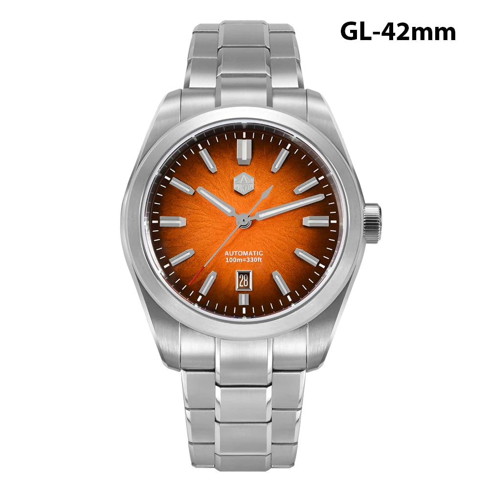 San Martin New 36mm Men Watch Miyota 9015 Chinese Original Design JianZhan Gada Mechanical Watches Waterproof Luminous SN0144