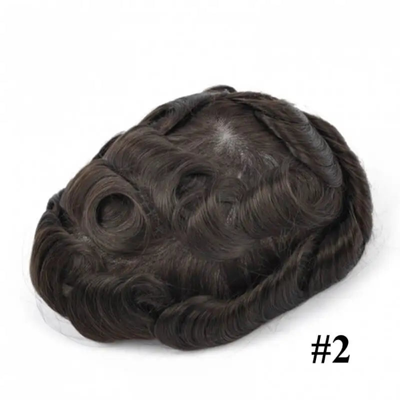 Customized 180% Density Mono Base Men Toupee  Long Wig For Men Men's Wigs Durable Male Hair Capillary Prosthesis Man Wig